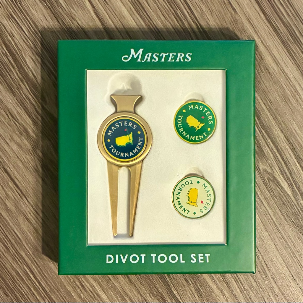 Masters Divot Tool Set  Gold And Green